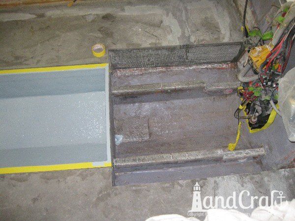 Complete stringers bulkhead and deck re-coring with zero wood composite