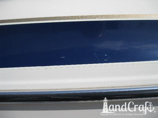 Boat gelcoat scratches damage