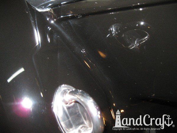 After picture of gelcoat repair on Monterey Boat