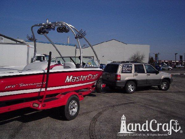 Mastercraft boat with structural fiberglass and gelcoat repairs completed