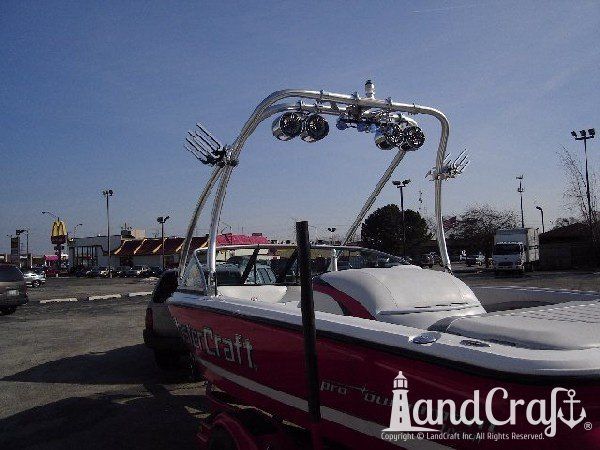 Mastercraft boat with structural fiberglass and gelcoat repairs completed