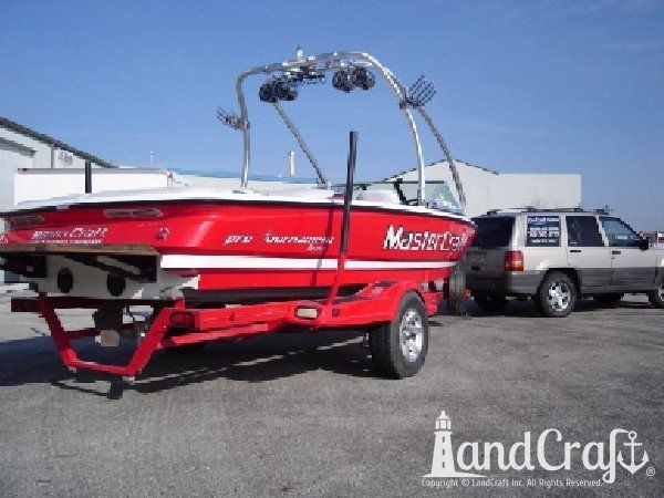 Mastercraft boat with structural fiberglass and gelcoat repairs completed
