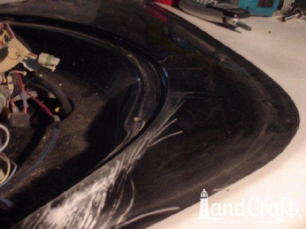 Mastercraft boat with severe side impact damage