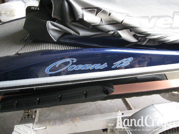 High performance bottom paint on a waverunner
