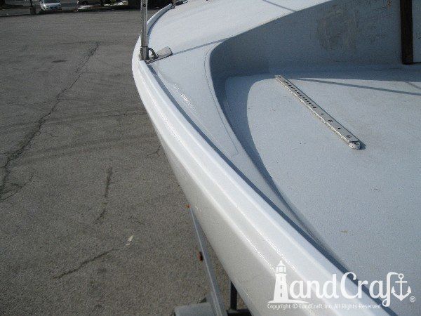 Sailboat with structural fiberglass and gelcoat repairs completed
