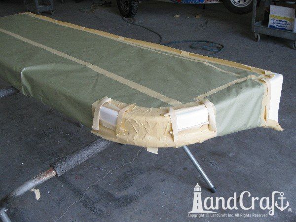Searay boat swim deck top side gelcoat repair