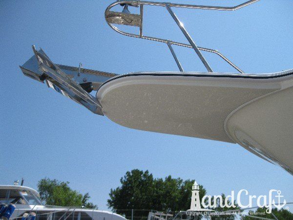 Boat bow pulpit repair completed