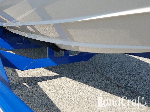 Sunsation high performance boat with completed structural fiberglass and gelcoat repairs
