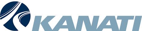 The kanati logo is blue and white and looks like a cricket ball.