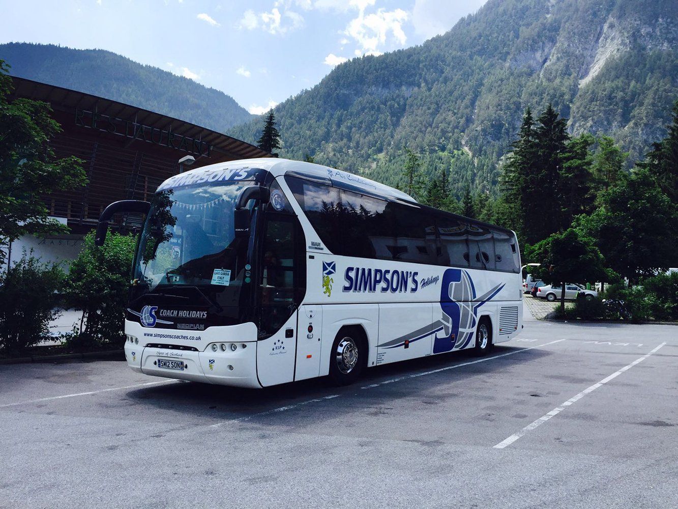 Comfortable seats in the coach