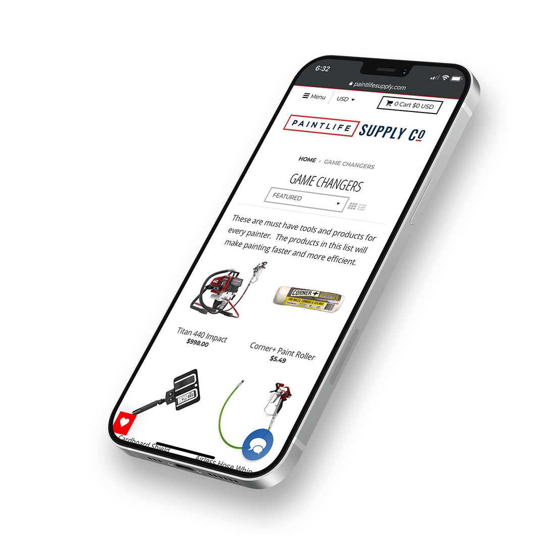A cell phone is displaying a website on its screen.