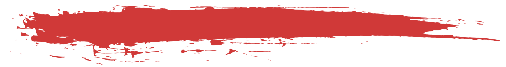 A red brush stroke on a white background.