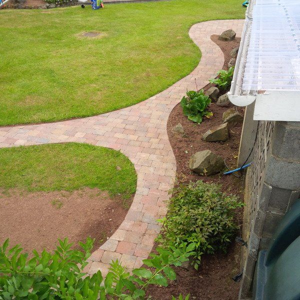 View of garden from top