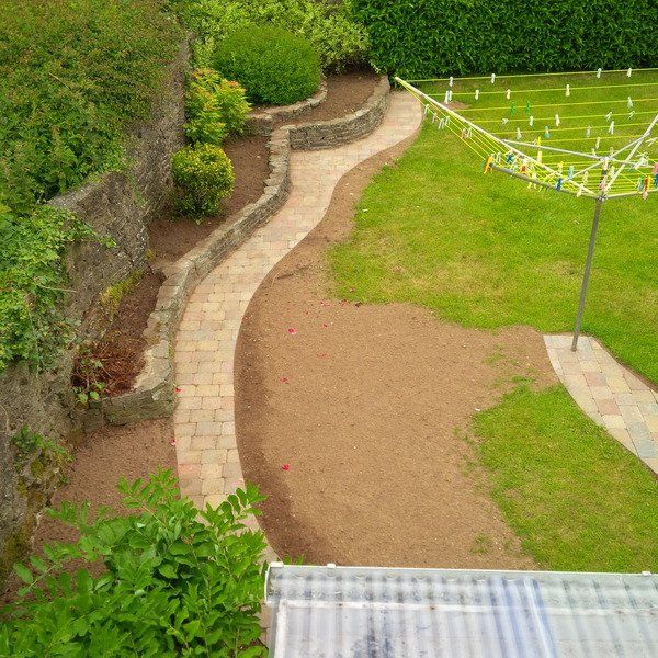 View of garden from top