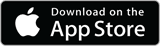 Apple App Store download badge on black background with white Apple logo and text