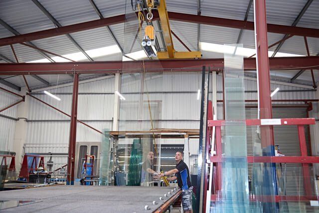 glaziers at work