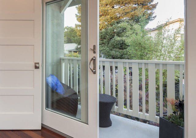 sliding door to balcony