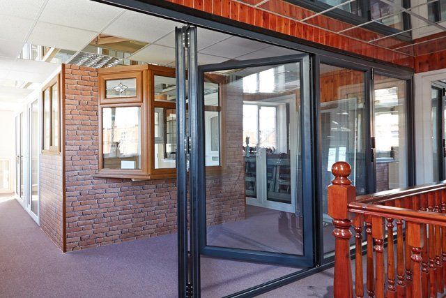 bi-folding doors showroom