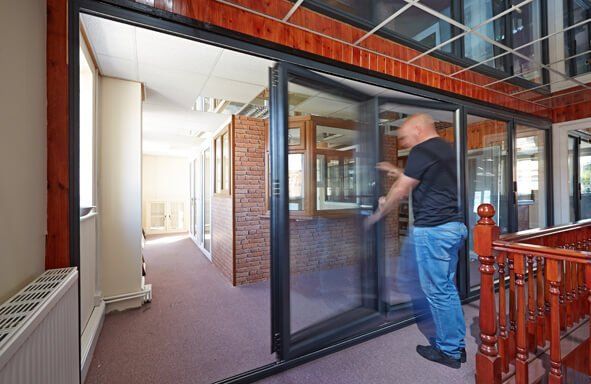 bi-folding door system