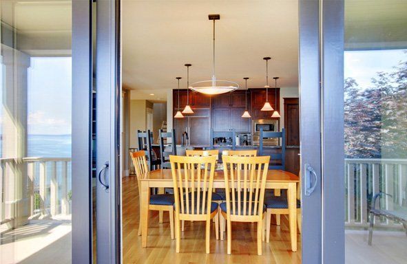 sliding doors in kitchen