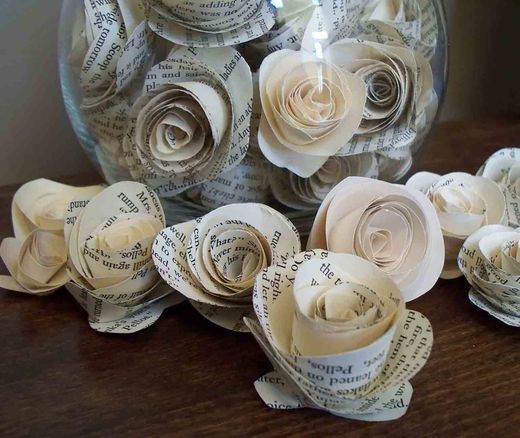 Flours made out of old book pages