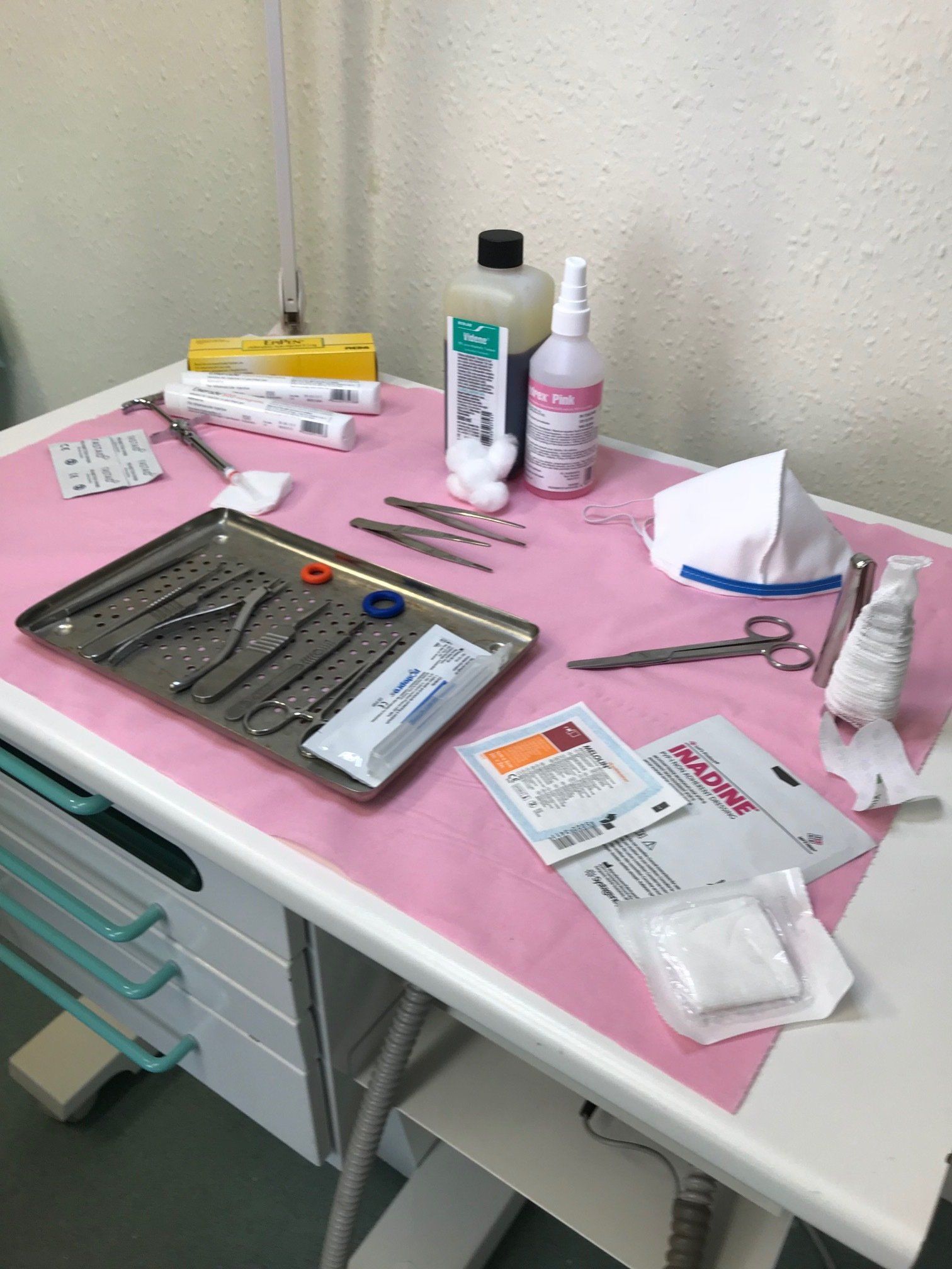 Nail Covered in bandage post treatment for ingrown toenail
