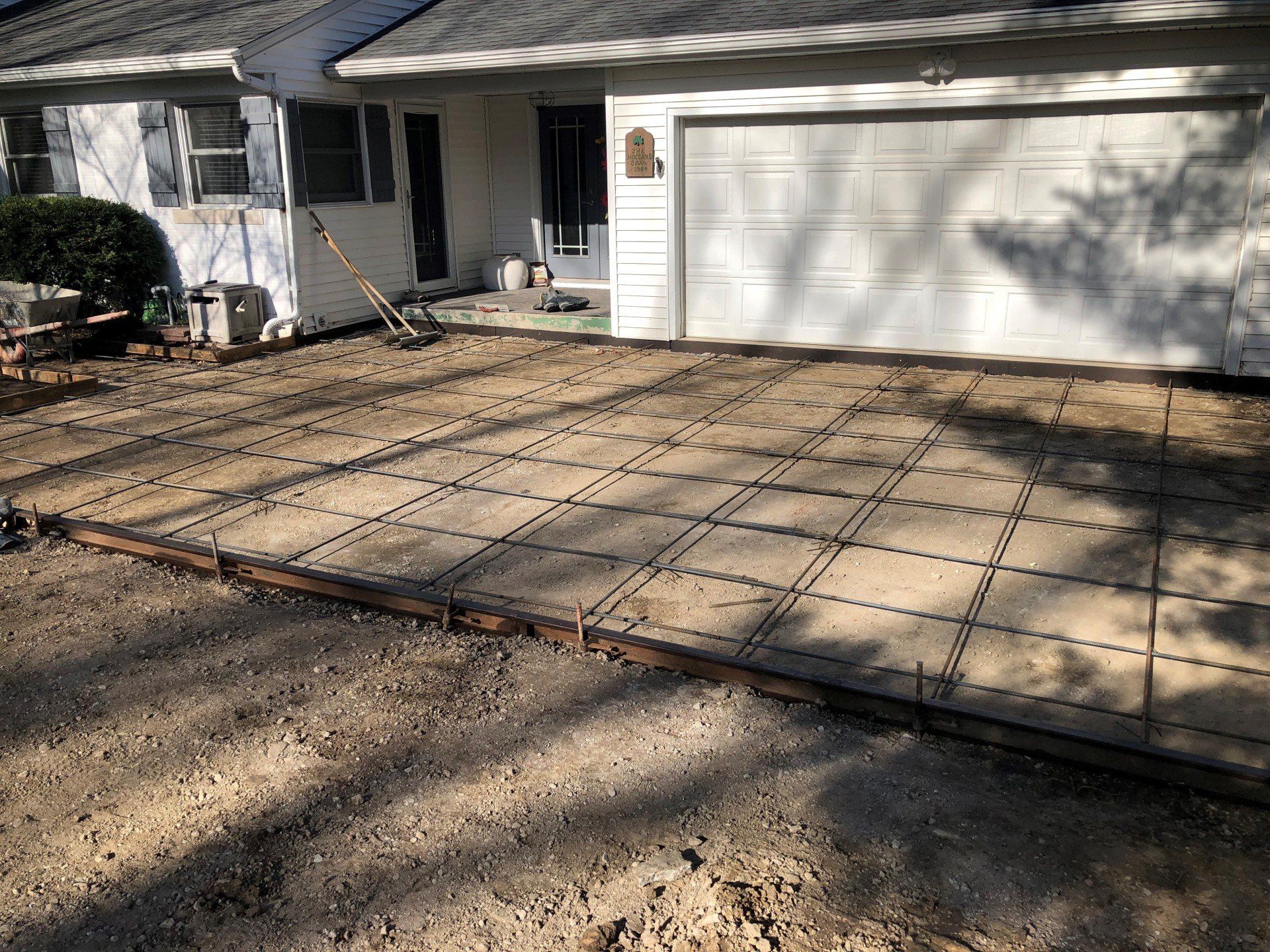 During Residential Concrete Services — Ron Furman & Sons Paving