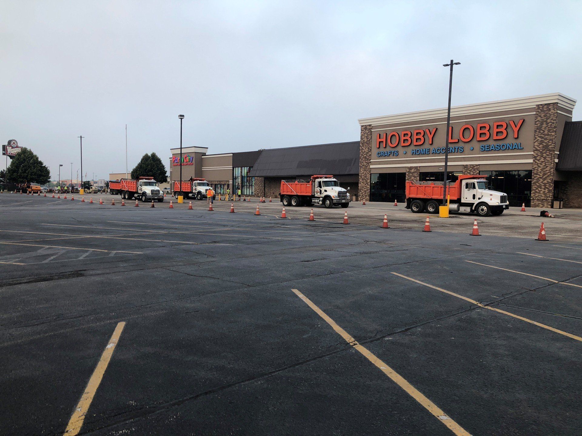 Before Parking Lot Repaving — Ron Furman & Sons Paving