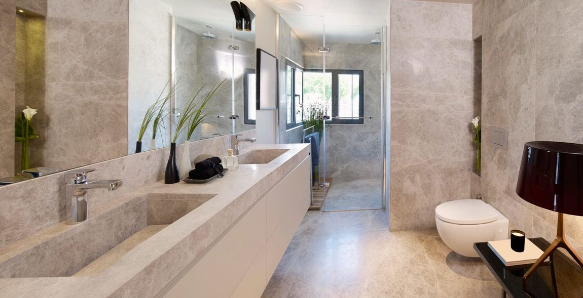 rivestimento bagno in marmo