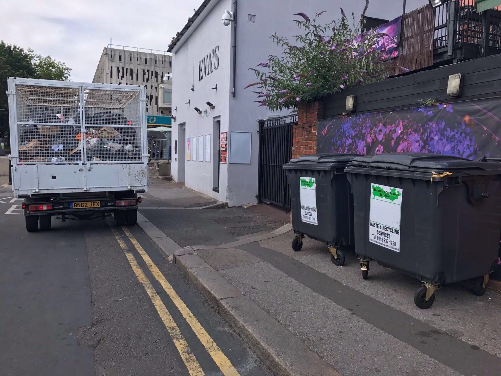 3.5 Tonne rubbish Collection Vehicle with black sacks and Wheelie bins 

