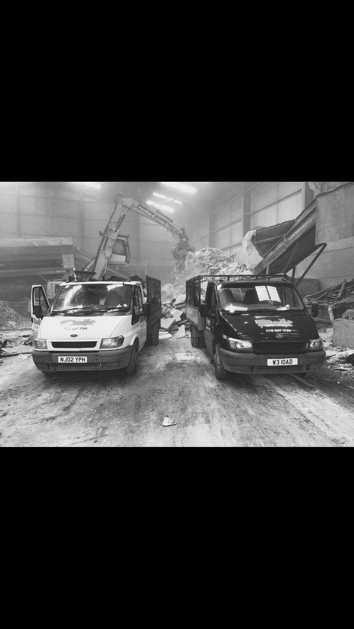 BERKSHIRE CLEARANCE SERVICES USE CAGED VEHICLE FOR SAME DAY WASTE COLLECTIONS