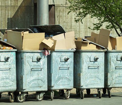 CARDBOARD WASTE WHEELIE BINS