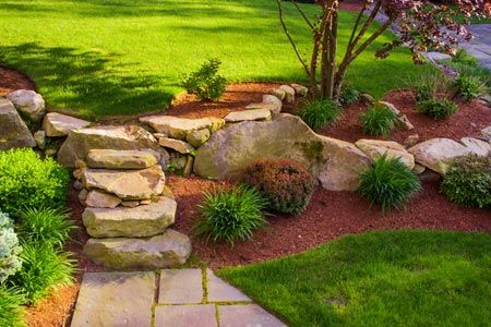 Rock Pathway — Asheville, NC — Green Outdoors Landscaping & Nursery