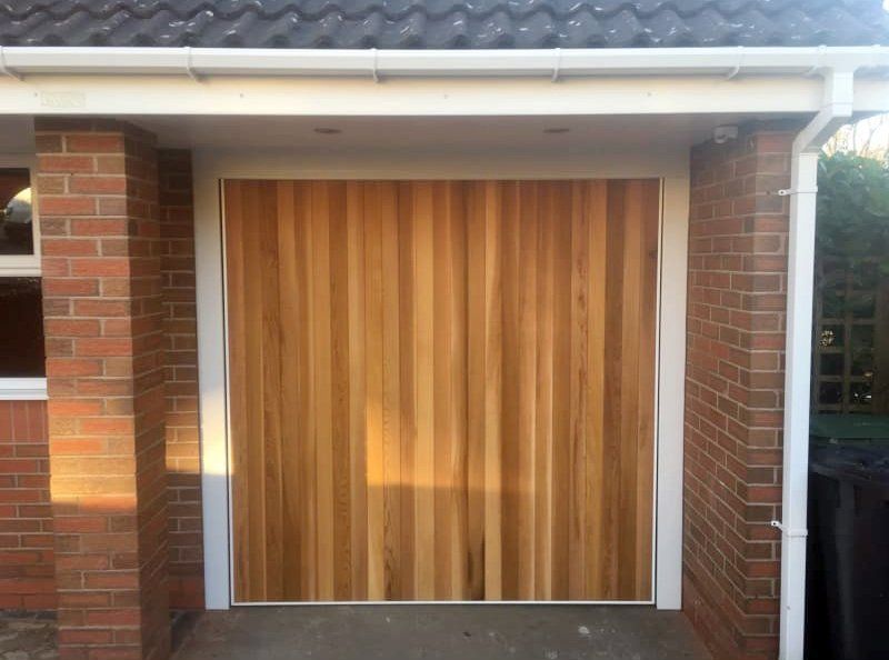 wooden garage door