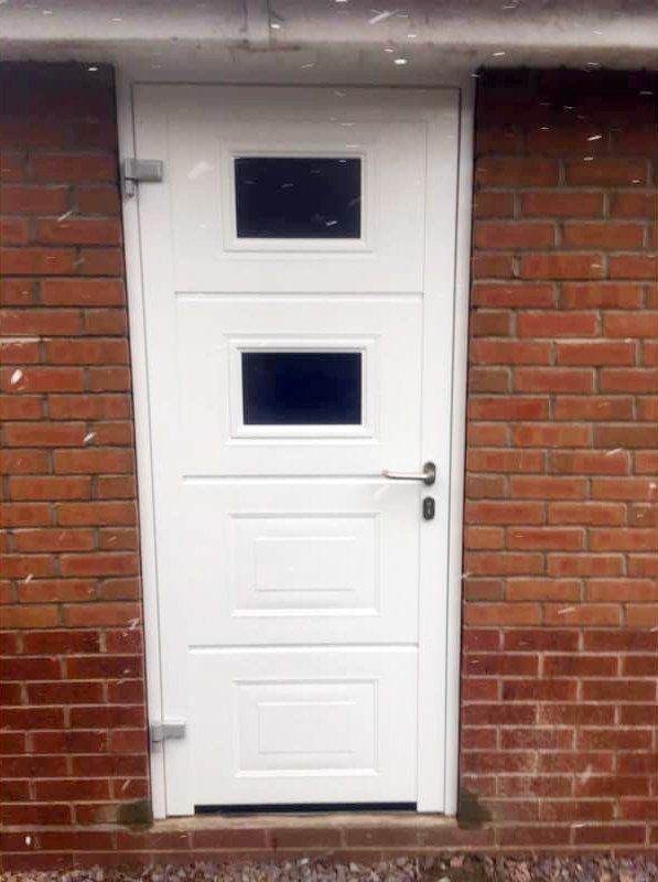 white composite door