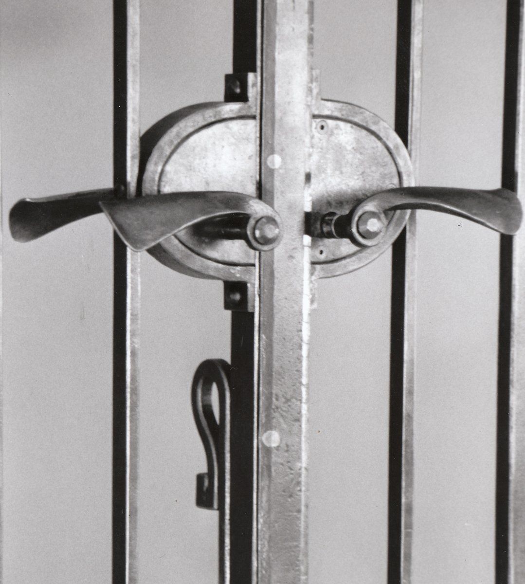 custom forged ironwork gate latch