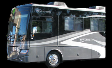 motorhome front end for inspection