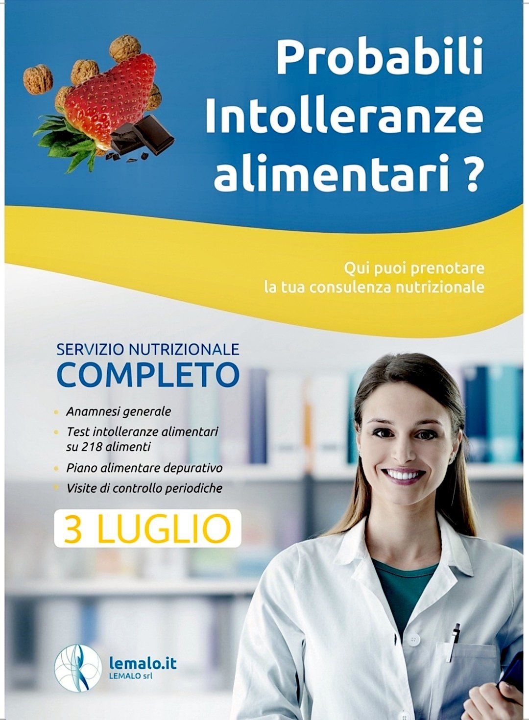 test intolleranze alimentari
