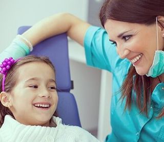 Female Dentist and Children—Dentists in Whittier, NC Female Dentist and Children—Dentists in Whittier, NC
