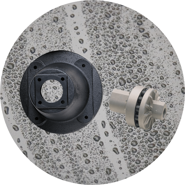 B14 Pump Flange Udor Pump Flanges P04, P05, PK08, MG04 and MG10 for Udor pumps with 24mm shaft.