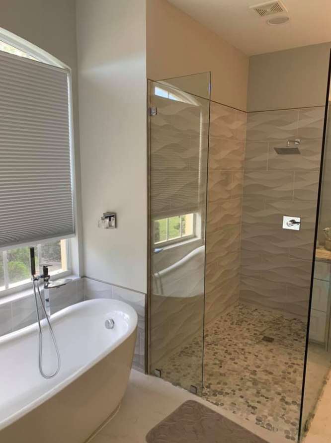 Bathtub and Shower Area of Bathroom — Sebring, FL — Bullgator Plumbing Inc.