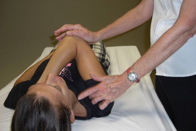 Ortho-Bionomy to relieve pain.