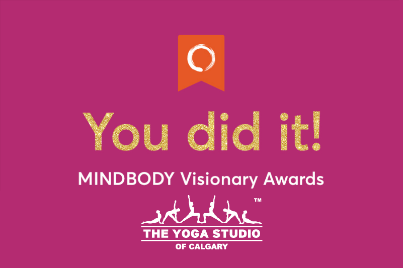 THE YOGA STUDIO CALGARY WINS MINDBODY VISIONARY AWARD
