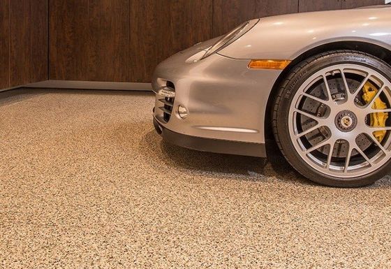 Epoxy flake flooring