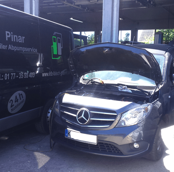 Benzin statt Diesel falsch getankt
