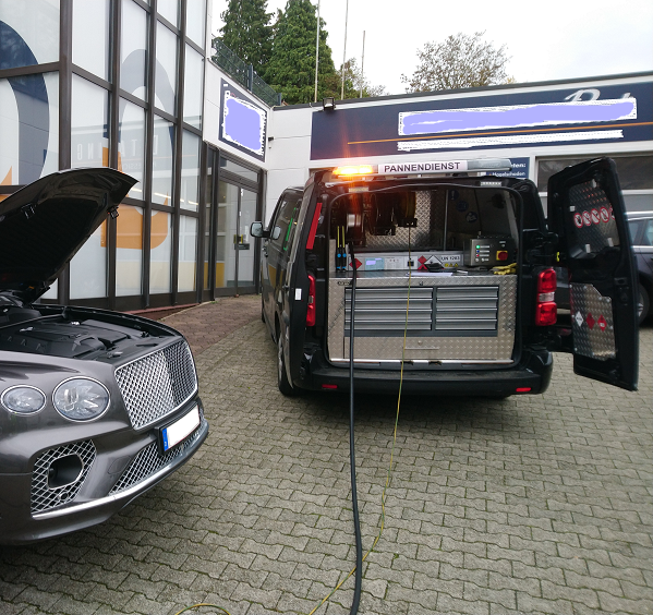AdBlue in Tank gefüllt