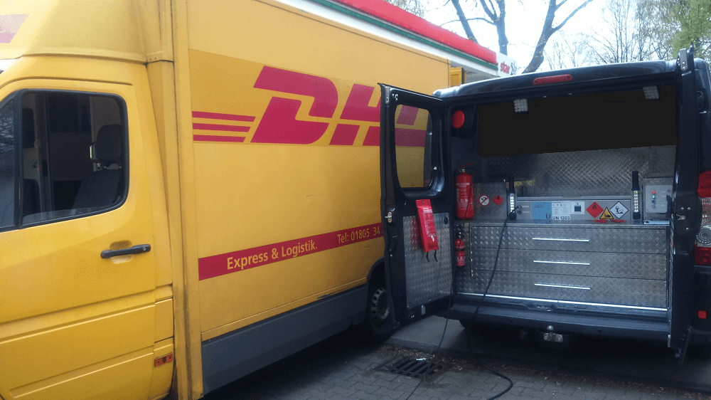 Lieferwagen falsch getankt