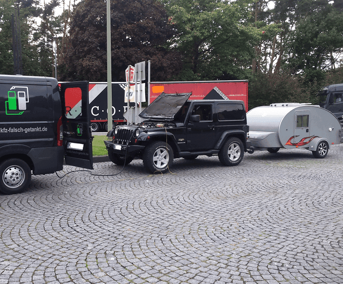 Jeep falsch getankt