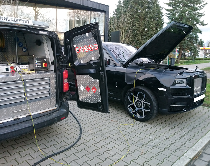 Rolls-Royce falsch getankt