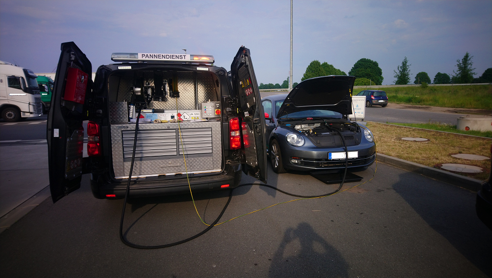 falsch getankt in Düsseldorf - VW